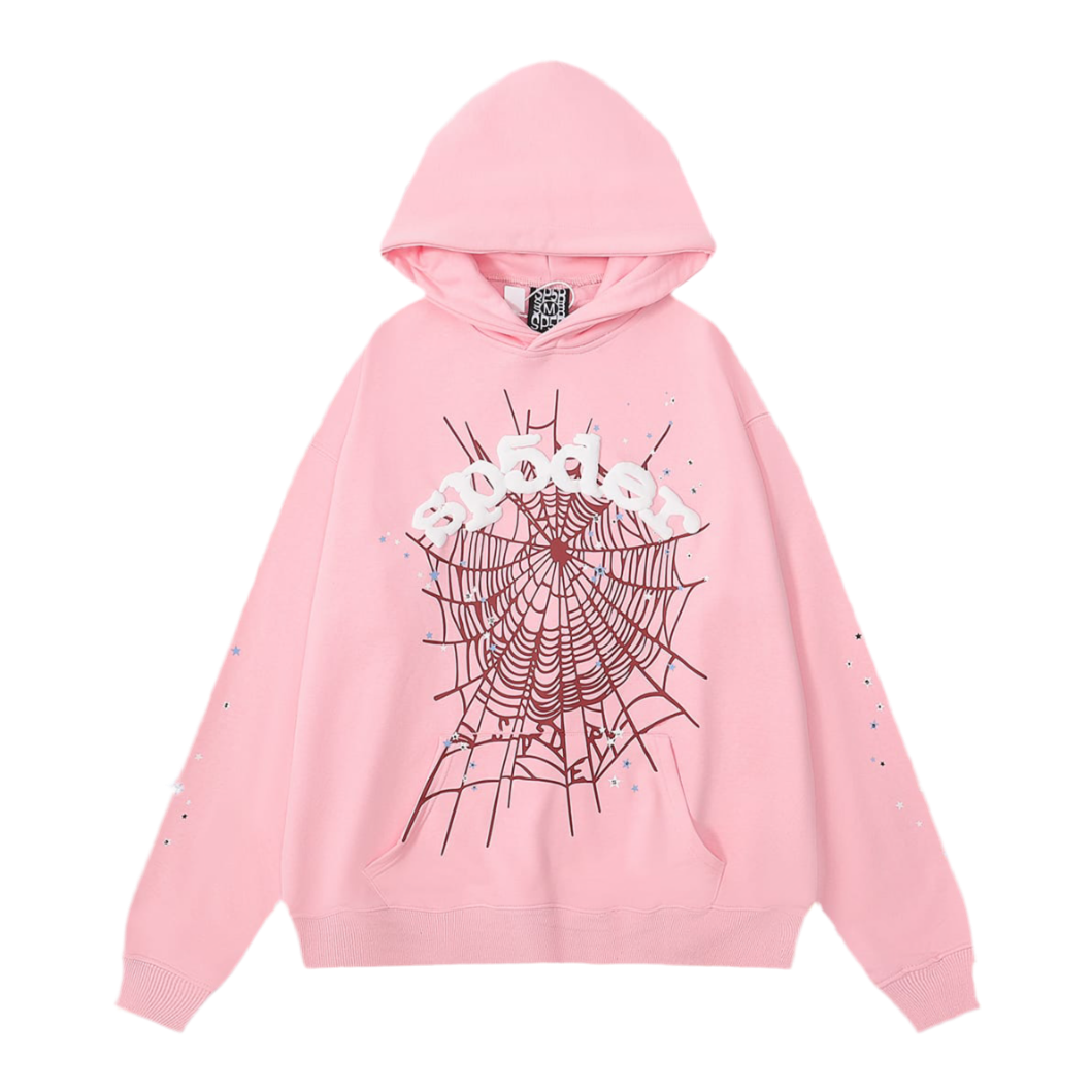 Sp5der OG Web Hoodie ‘Pink’