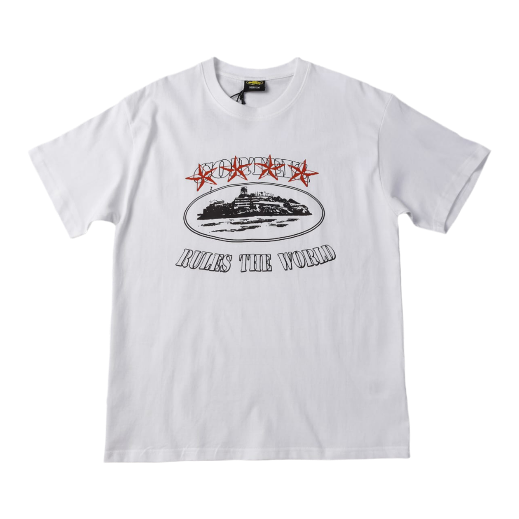 Corteiz 4Starz Alcatraz T-shirt
‘White’