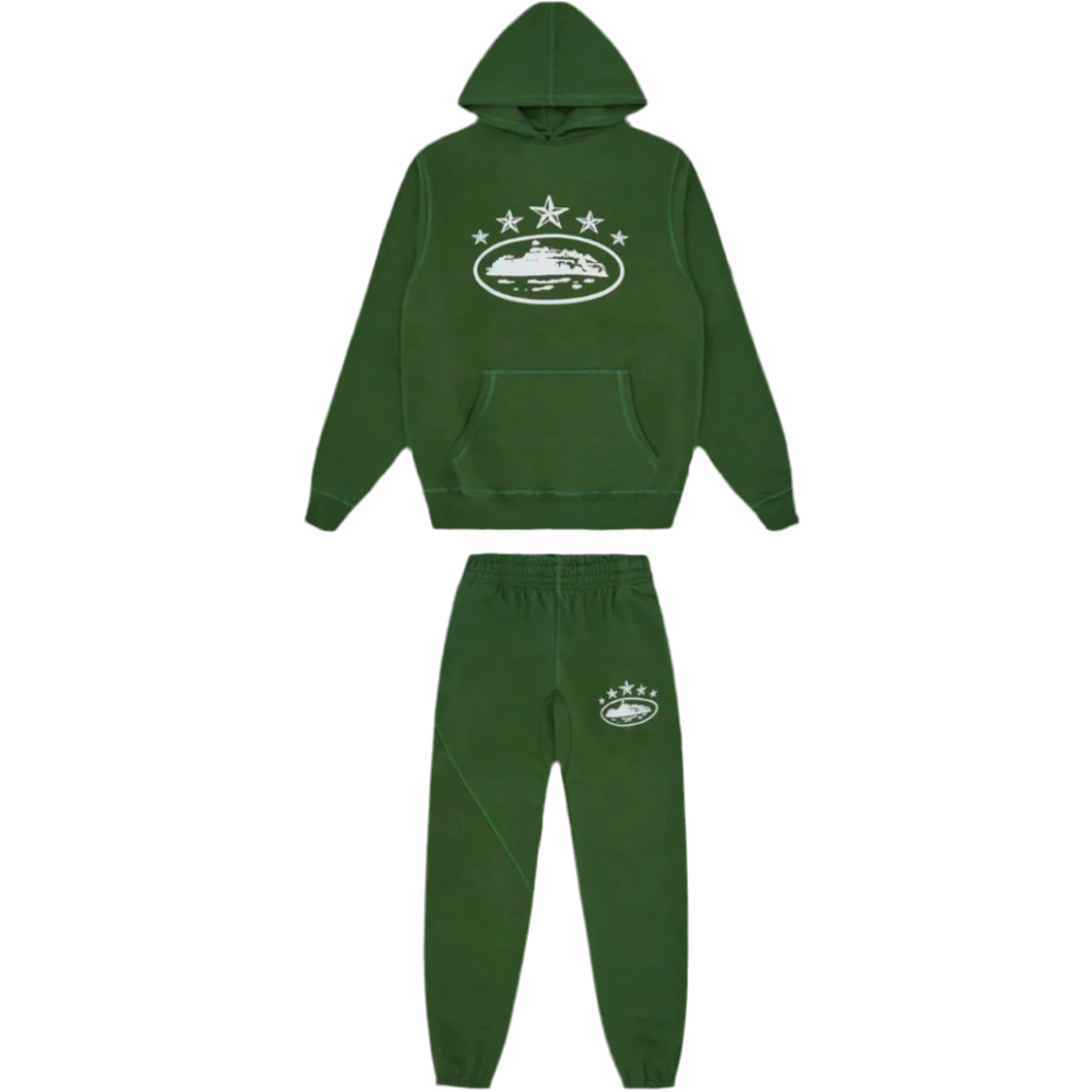 Corteiz 5 Starz Tracksuit ‘Green’