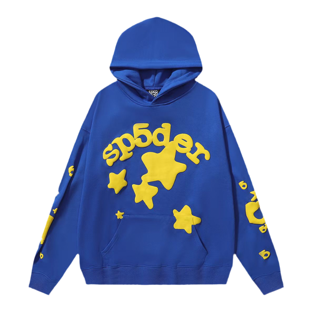 Sp5der Beluga Hoodie ‘TC Blue Yellow’