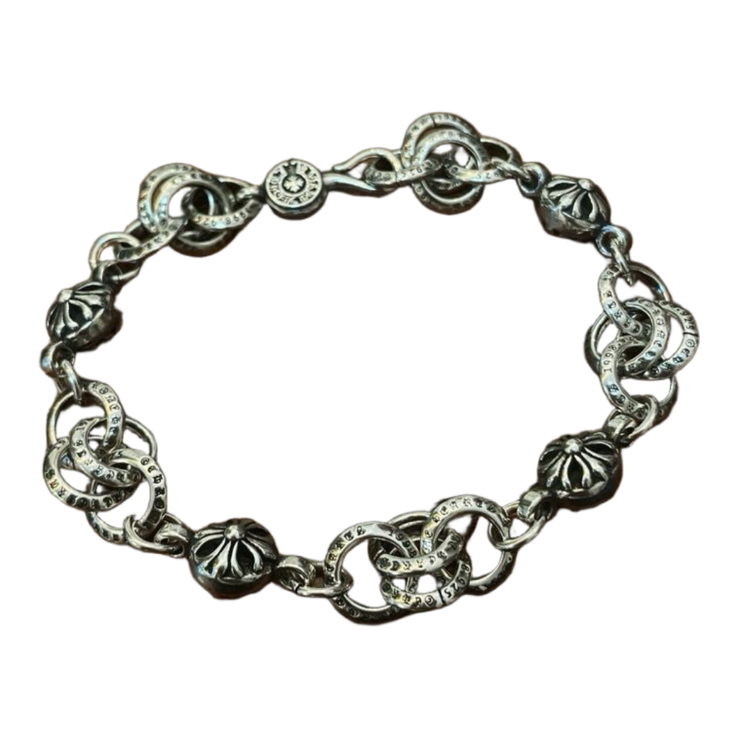 Chrome Hearts Fleur Ball Bracelet ‘Sliver’