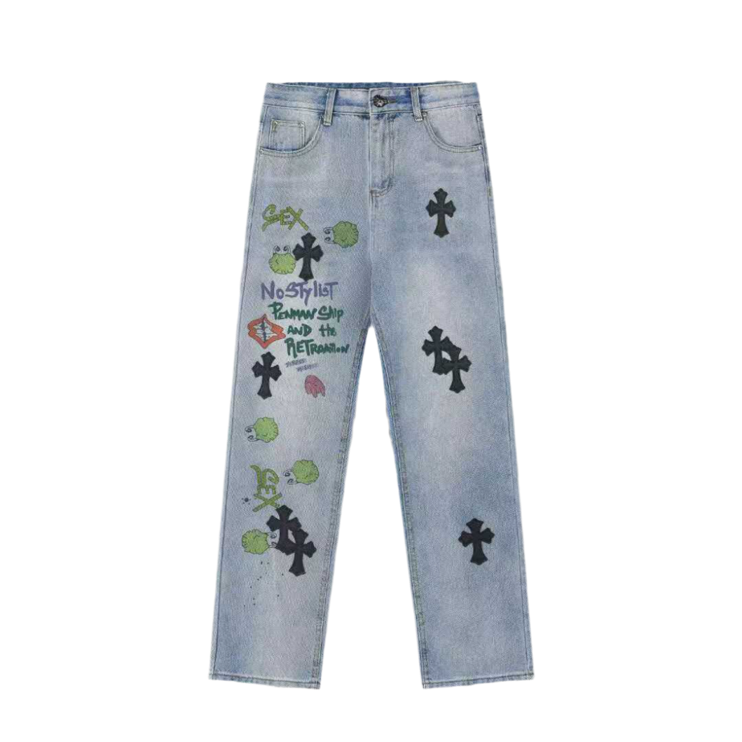 Chrome Hearts × MATTY BOY Denim Jeans “WHAT'S ON THE STAR?”