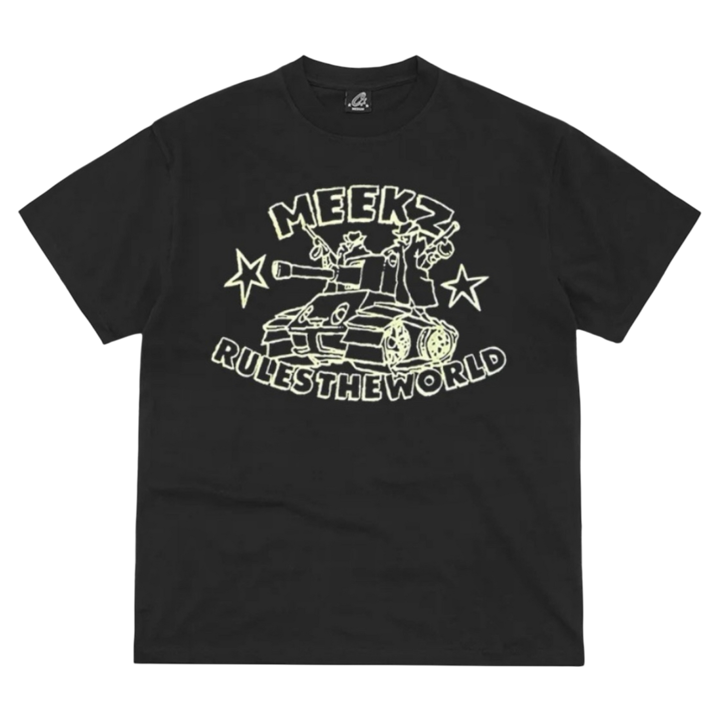 Corteiz Meekz Rules The World Tee ‘Black’