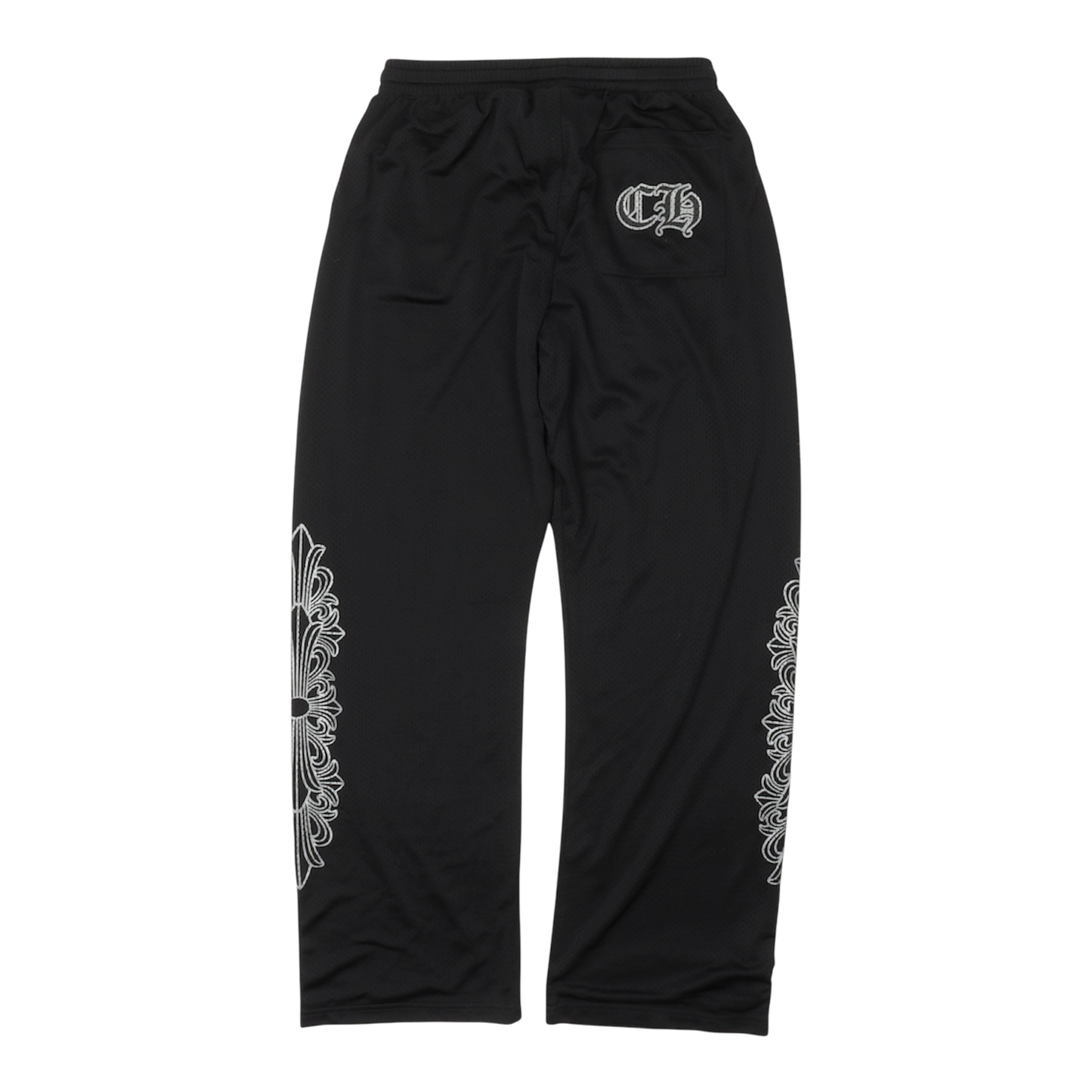 Chrome Hearts Mesh Varsity Pants CH Print Jersey ‘Black’