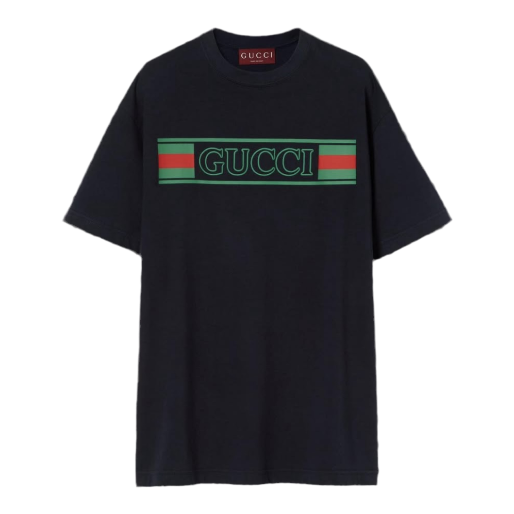 Gucci Cotton Jersey T-Shirt With Print ‘Black’