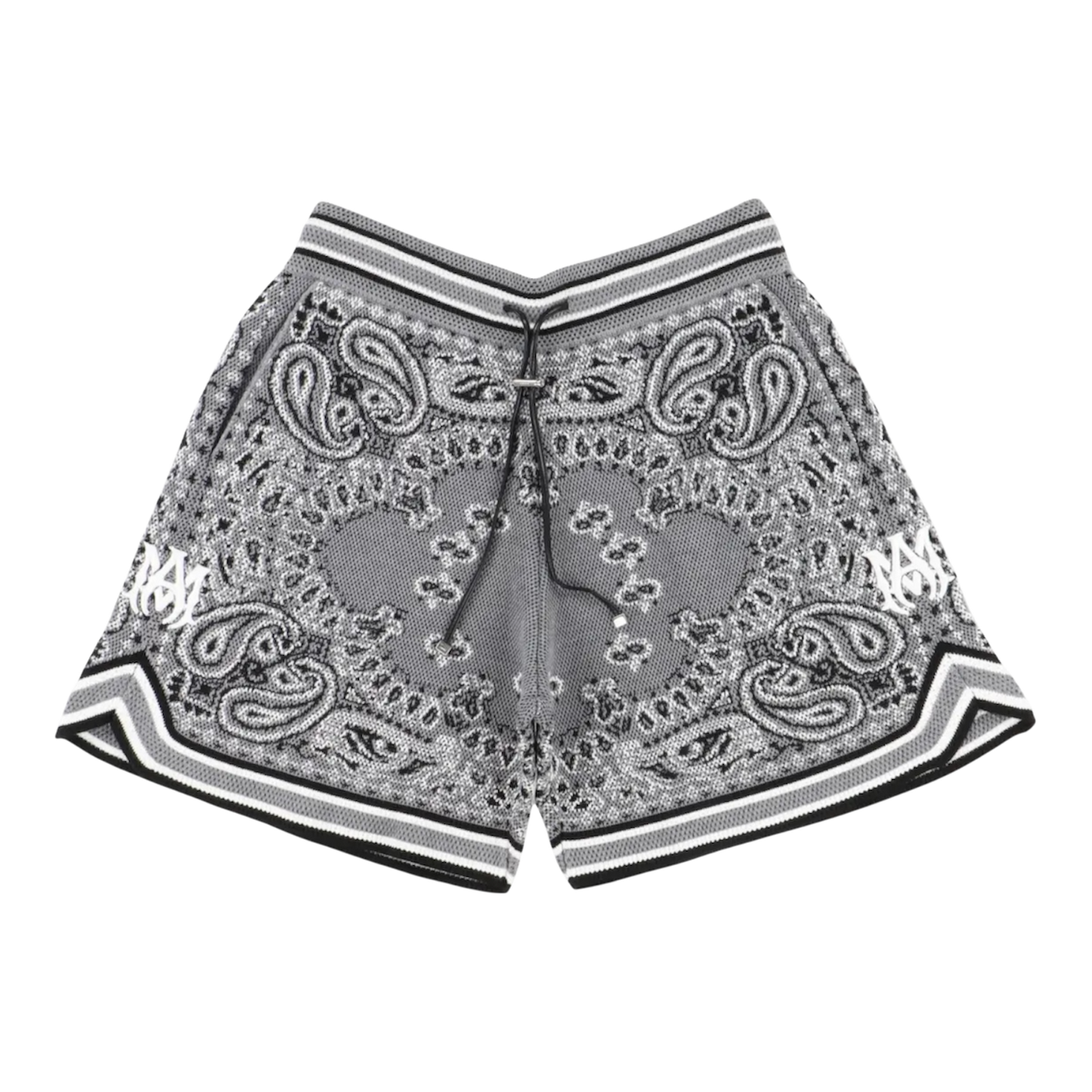 AMIRI Bandana B-Ball Shorts ‘Light Gray’