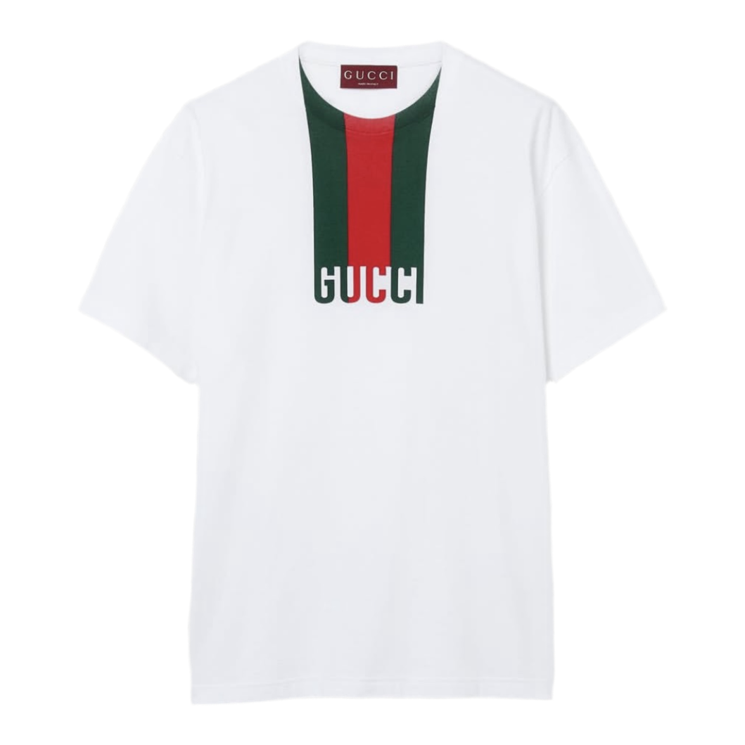 Gucci Web-detail T-shirt ‘White’