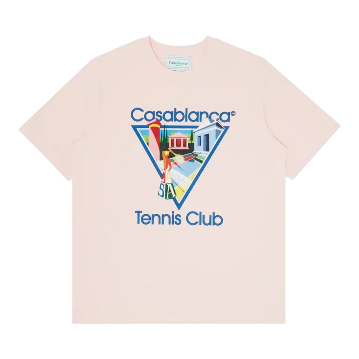 Casablanca Tennis Club Icon T-Shirt ‘Light Pink’