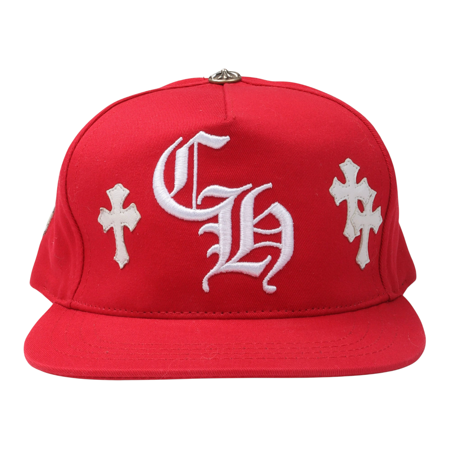 Chrome Hearts Cross Patch Baseball Hat 'Red'