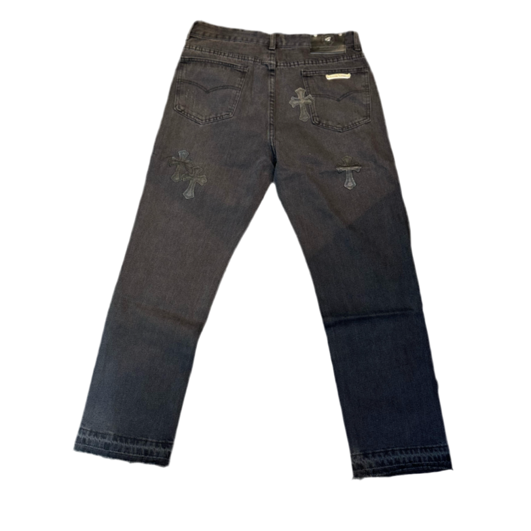 Chrome Hearts Black Patched Levis ‘Black|Black’