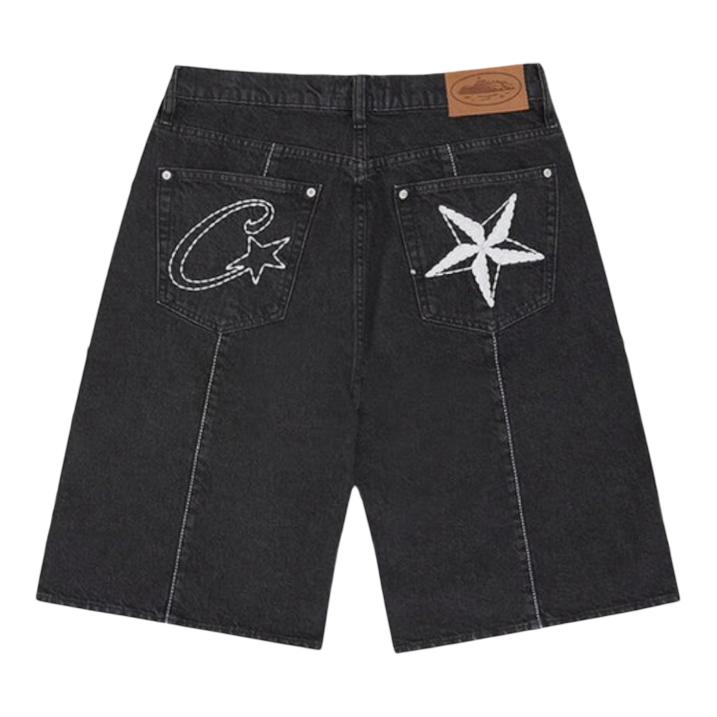 Corteiz C-Star Denim Shorts 'Black'