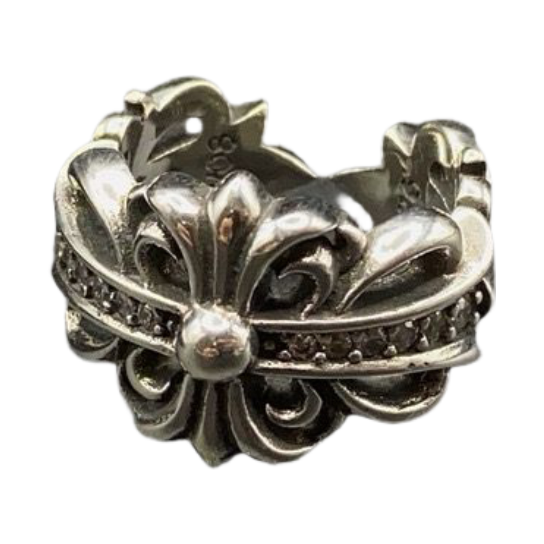 Chrome Hearts Double Floral Ring ‘Sliver’