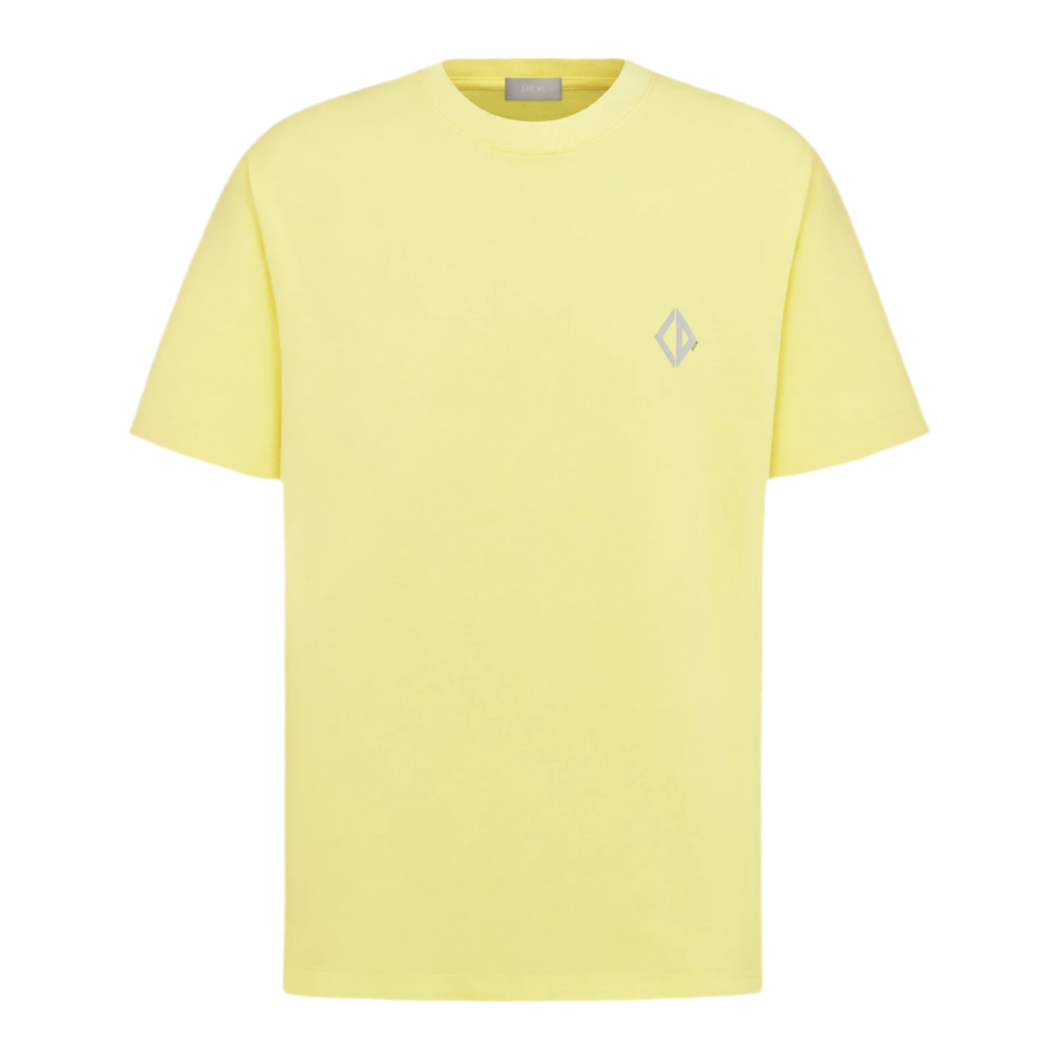 Dior CD Diamond T-Shirt “Relaxed Fit” ‘Yellow Cotton Jersey’