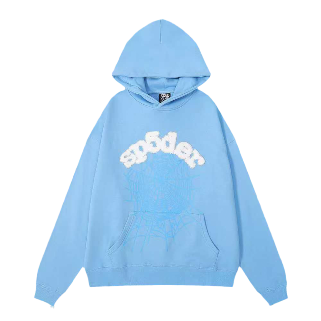 Sp5der Worldwide Hoodie ‘Sky Blue’