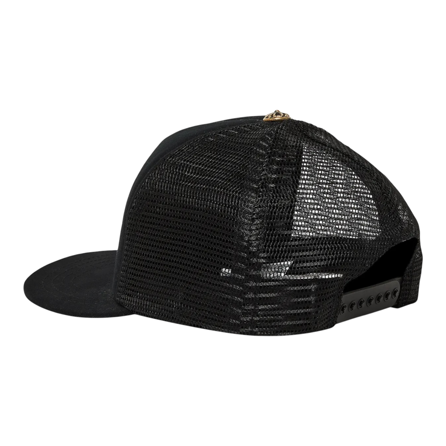 Chrome Hearts St. Barths Exclusive Cemetery Cross Trucker Hat 'Black/Orange'