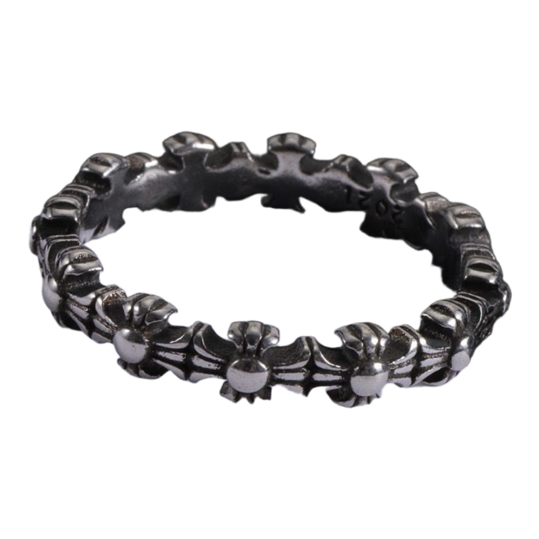 Chrome Hearts Tiny E Plus Cross Bracelet ‘Sliver’