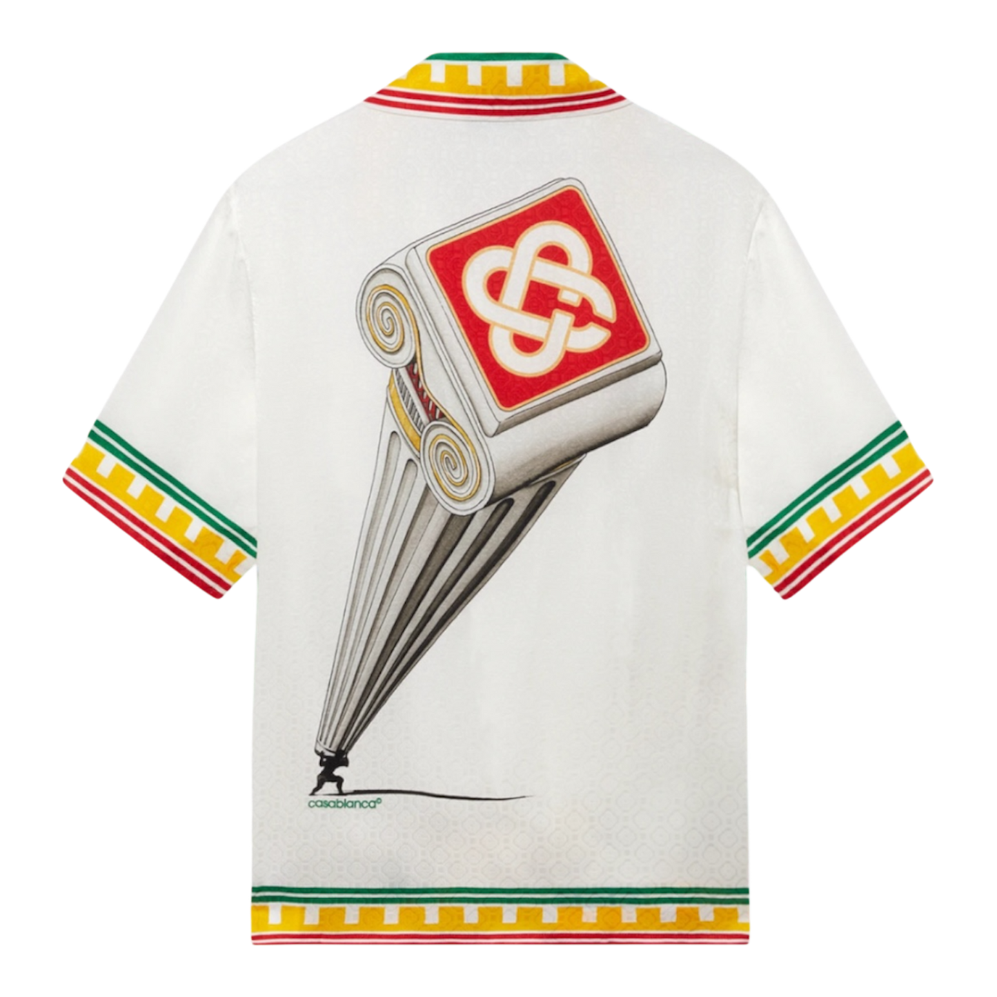 Casablanca logo monogram pattern shirt ‘White’