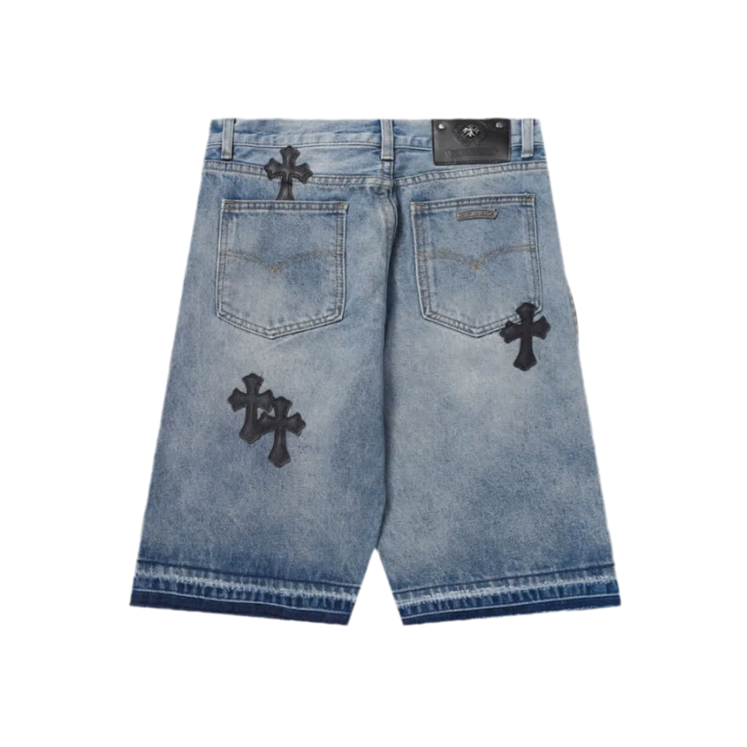Chrome hearts CH Jean Shorts Denim 'Light Wash'
