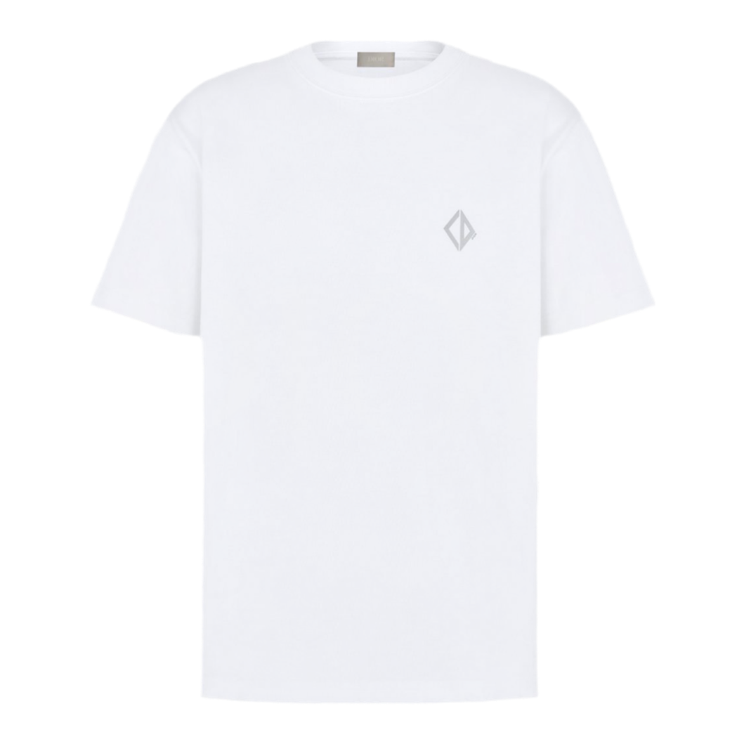 Dior CD Diamond T-Shirt “Relaxed Fit” ‘White Cotton Jersey’