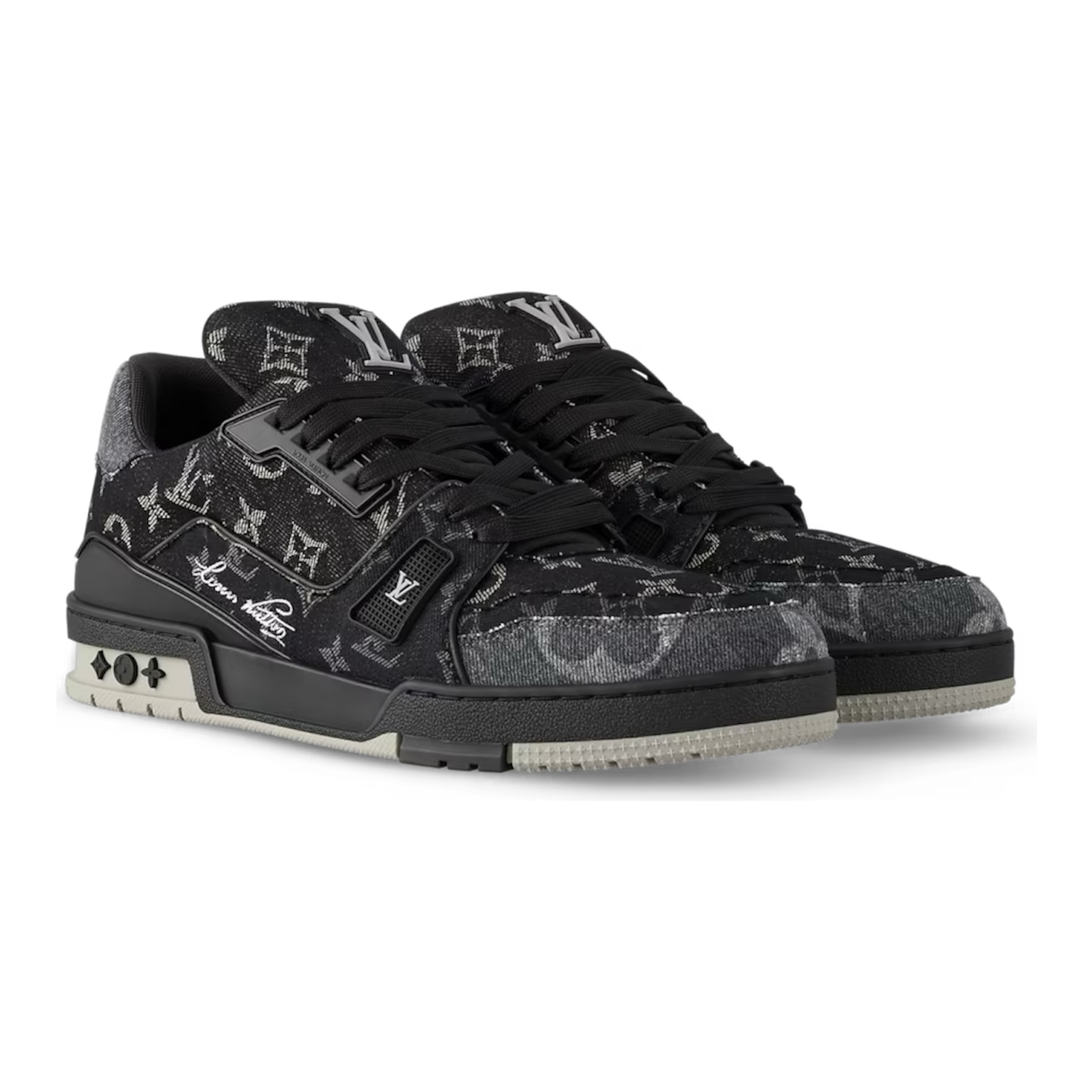 Louis Vuitton Trainer ‘Black Monogram Denim’