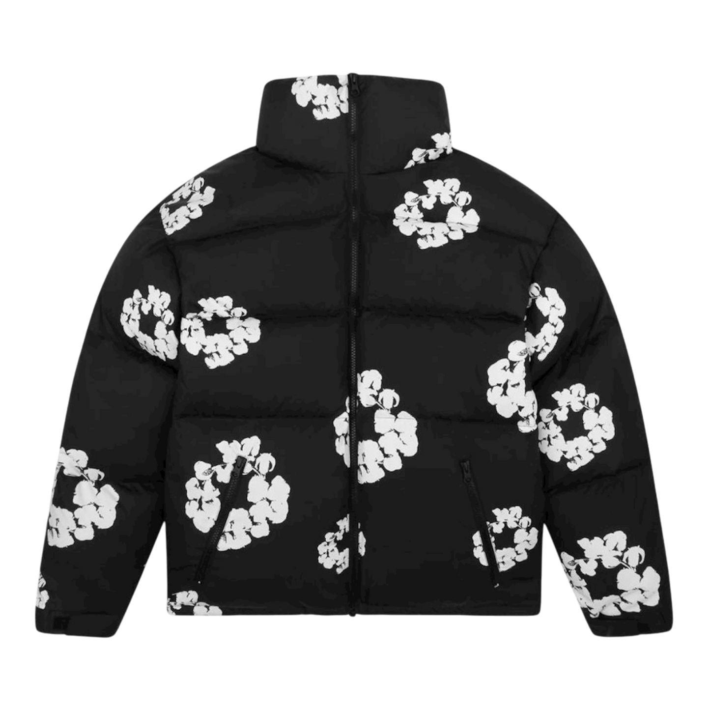 DENIM TEARS COTTON WREATH PUFFER JACKET "BLACK"