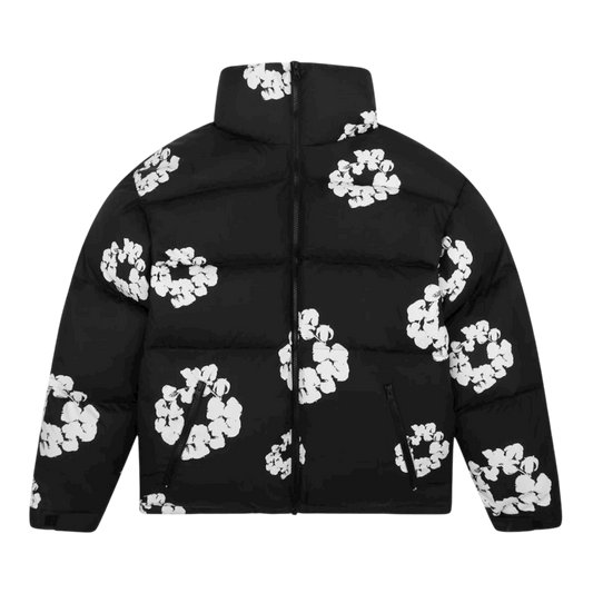 DENIM TEARS COTTON WREATH PUFFER JACKET "BLACK"