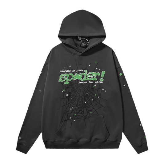 SP5DER Star Web Hoodie ‘Grey Green’