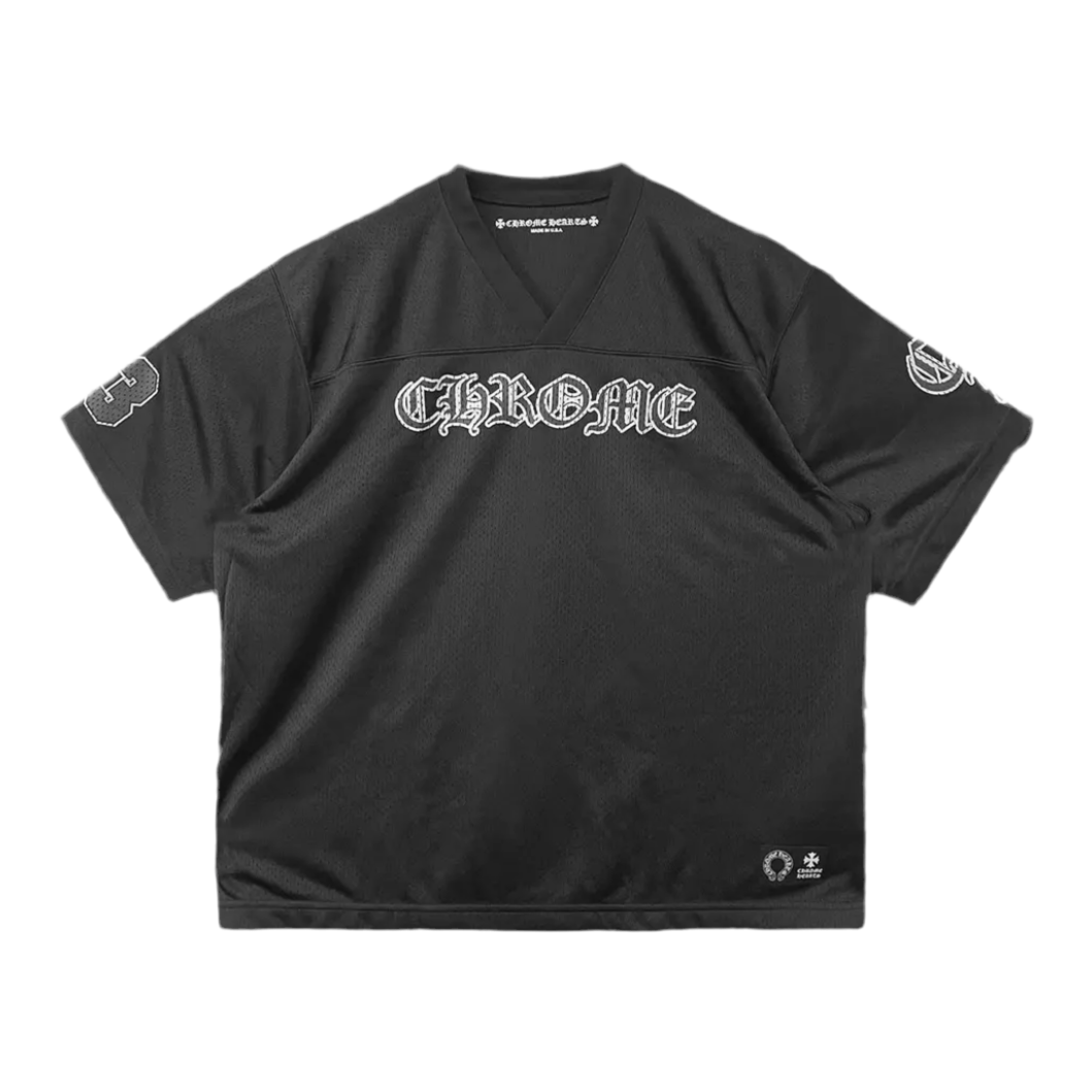 Chrome Hearts Mesh Stadium Football Jersey ‘Black’