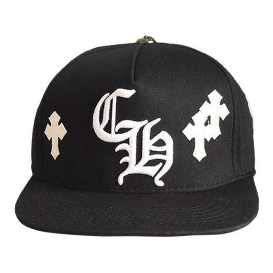 Chrome Hearts Cross Patch Baseball Hat 'Black'