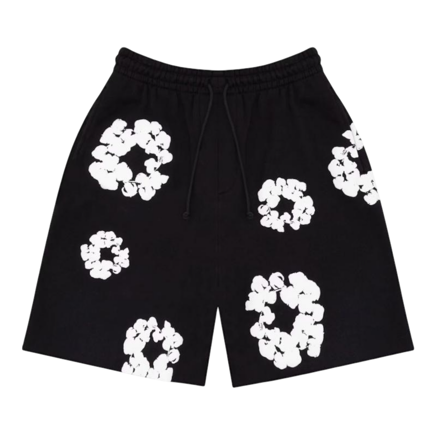 Denim Tears The Cotton Wreath Shorts ‘Black/White’