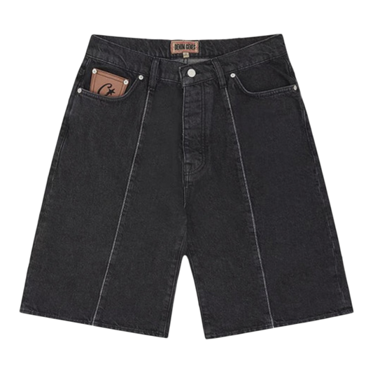 Corteiz C-Star Denim Shorts 'Black'