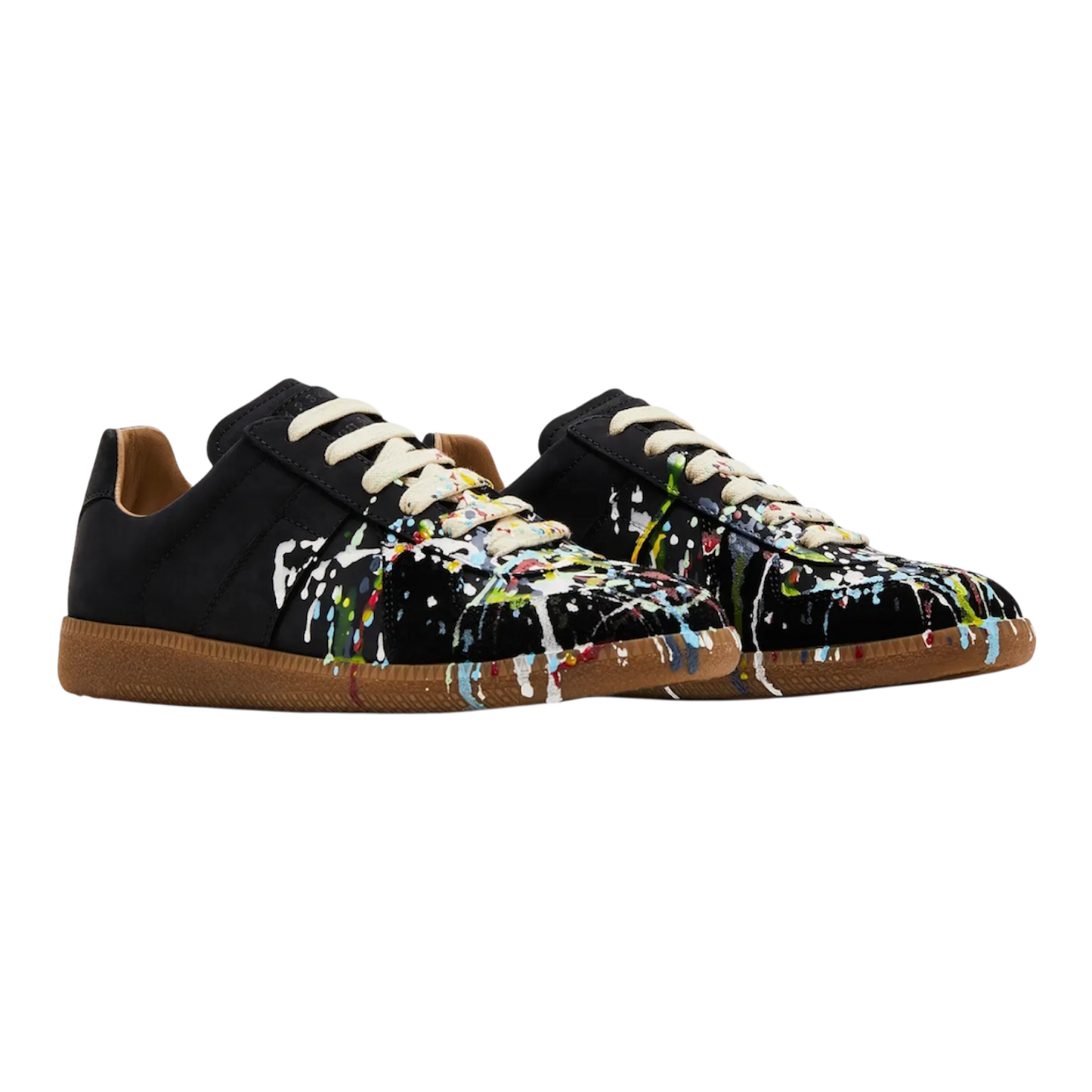 Maison Margiela Replica Low “Paint Splatter” ‘Black Pollock’