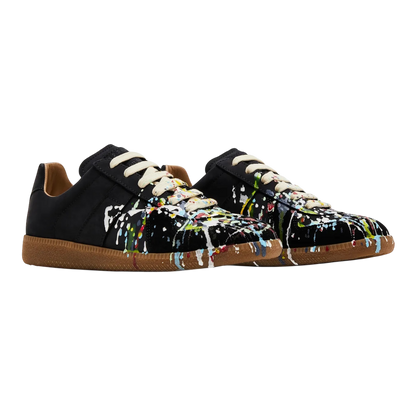 Maison Margiela Replica Low “Paint Splatter” ‘Black Pollock’