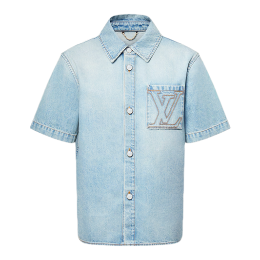 Louis Vuitton Short-Sleeved Denim Shirt