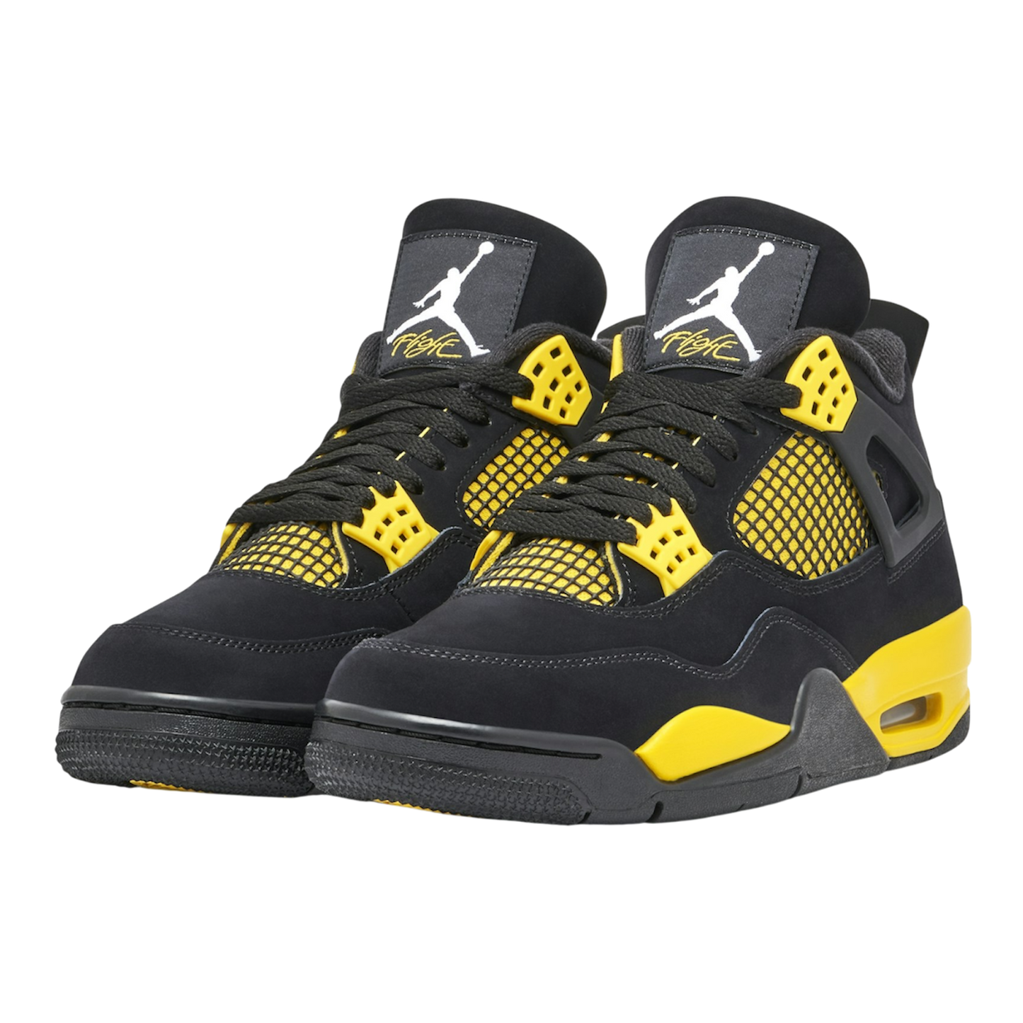 Air Jordan 4 Retro 'Thunder’ “Black/Tour Yellow”