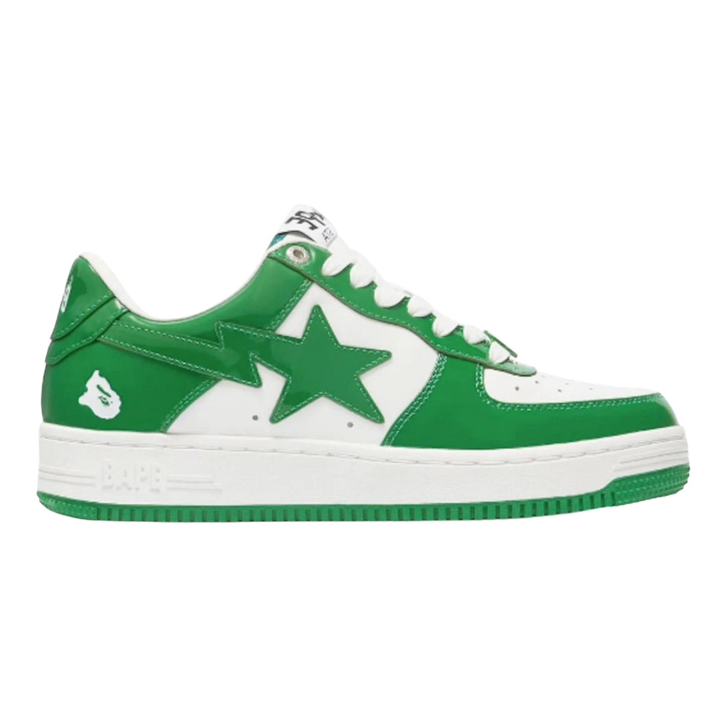 A Bathing Ape Bape Sta
Patent Leather ‘Green White’