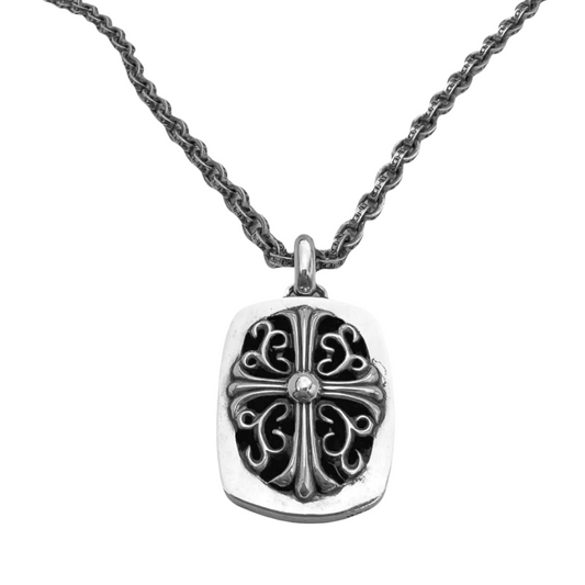 Chrome Hearts Keeper Pendant Necklace Silver