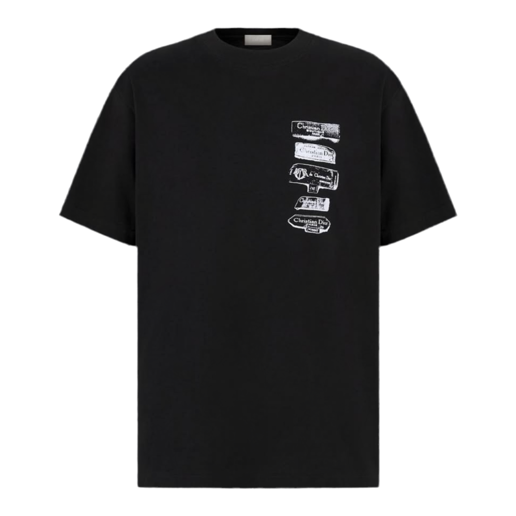 Dior Archives Labels T-Shirt ‘Black’