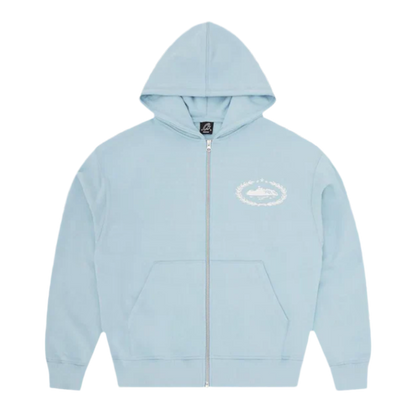Corteiz Superior Royale Zip Up Hoodie 'Baby Blue'