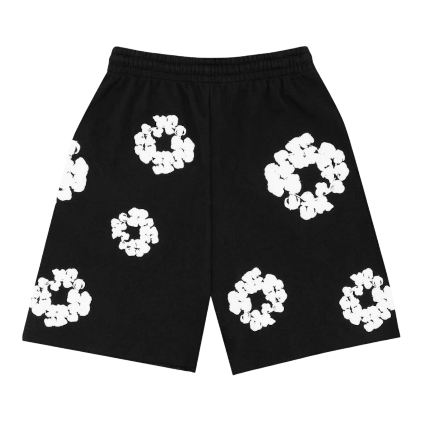 Denim Tears The Cotton Wreath Shorts ‘Black/White’