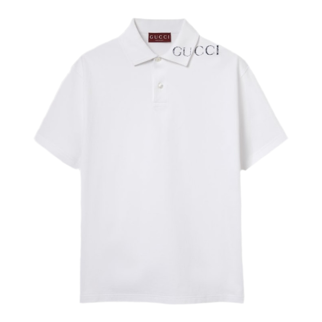 Gucci Polo With Gucci Logo ‘White’
