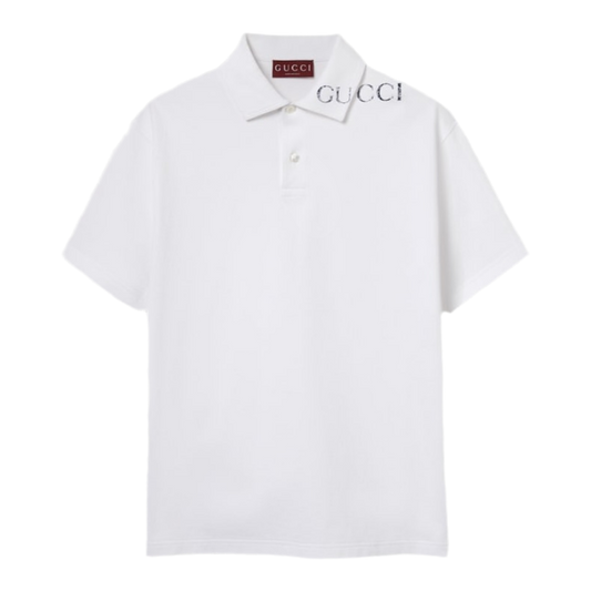 Gucci Polo With Gucci Logo ‘White’