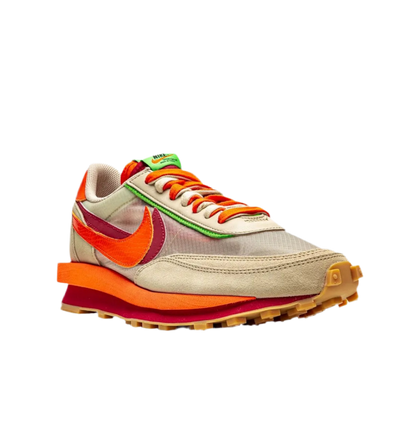 Nike x sacai x CLOT LDWaffle "Net Orange Blaze"