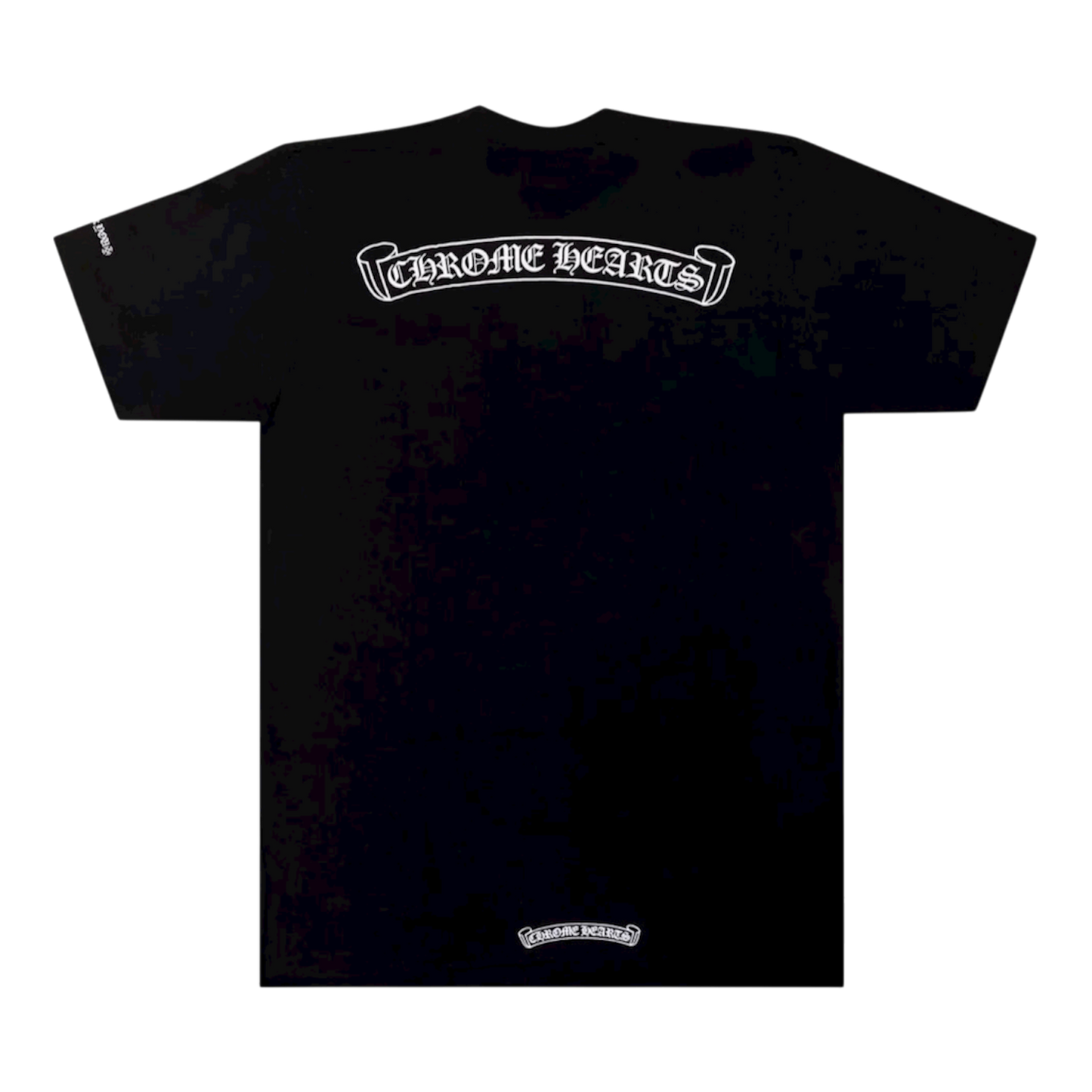Chrome Hearts scroll-logo pocket T-shirt ‘Black’