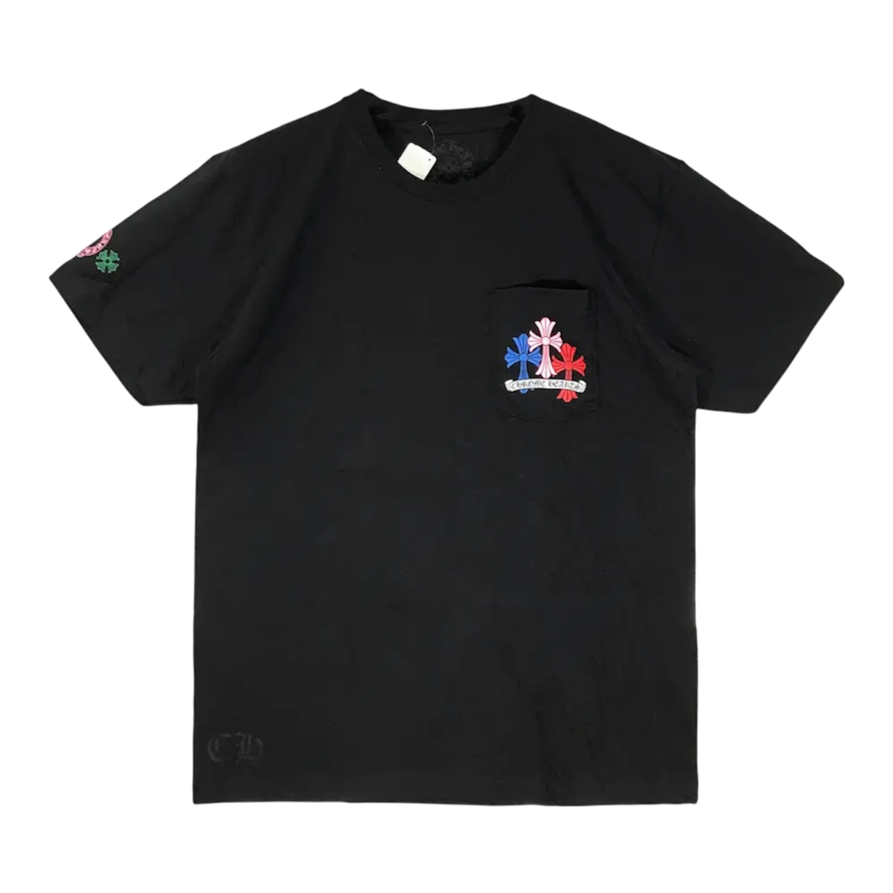 Chrome Hearts Cross Cemetery Tee 'Black/Multicolor'