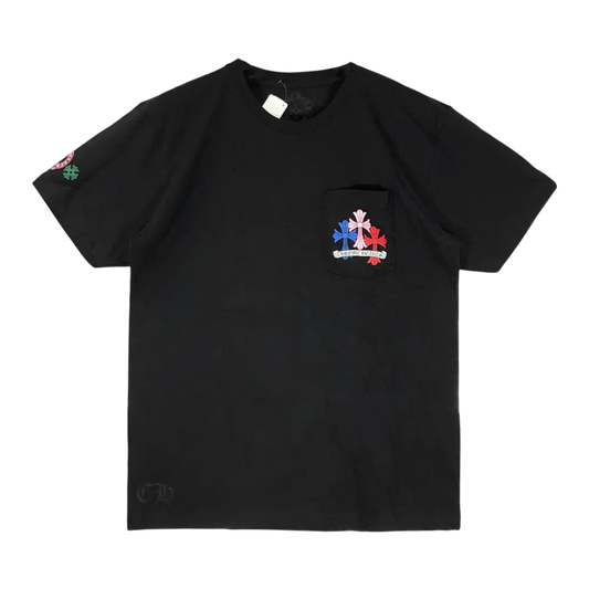 Chrome Hearts Cross Cemetery Tee 'Black/Multicolor'