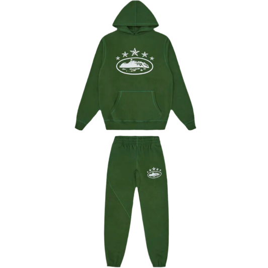 Corteiz 5 Starz Tracksuit ‘Green’