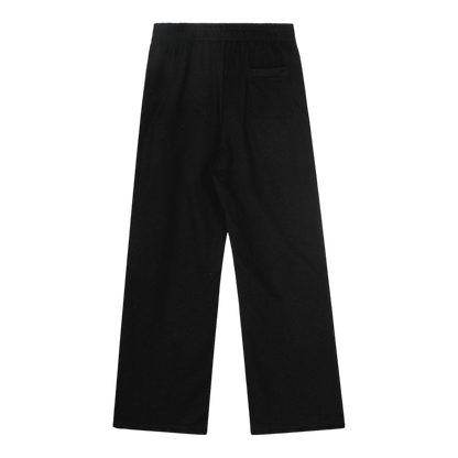 Broken Planet Wide Leg Sweatpants ‘Midnight Black / Yellow’
