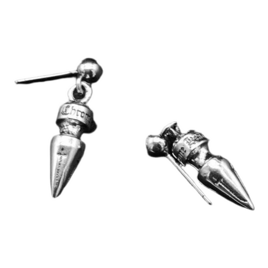 Chrome Hearts Spike Drop Earring Silver