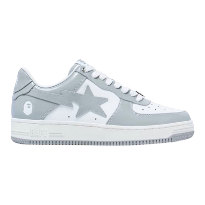A Bathing Ape Bape Sta Patent Leather ‘Light Grey/White’